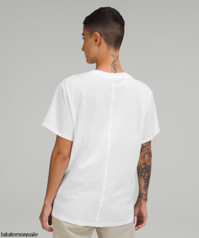 Lululemon Damen DELULU321 | All Yours Baumwoll T-shirt Weiß